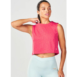 CORE CROP TANK - CAYENNE LEOPARD
