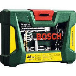 Bosch V-line Σετ 48 Τρυπάνια με Εξάγωνο Στέλεχος για Μέταλλο, Δομικά Υλικά και Ξύλο