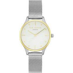 Ted Baker Γυναικείο Ρολόι με Ασημί Μεταλλικό Μπρασελέ TE50704001
