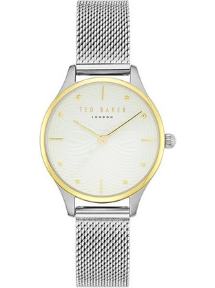 Ted Baker Γυναικείο Ρολόι με Ασημί Μεταλλικό Μπρασελέ TE50704001
