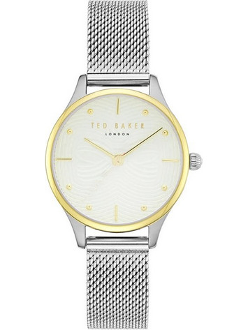 Ted Baker Γυναικείο Ρολόι με Ασημί Μεταλλικό Μπρασελέ TE50704001