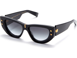 Balmain BPS151 151A Γυναικεία Γυαλιά Ηλίου Cat Eye Κοκάλινα Μαύρα με Μαύρο Polarized Φακό