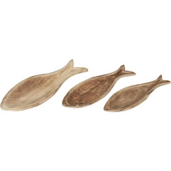 SIKINOS ΔΙΣΚΟΣ SET 3ΤΜΧ 68x27x7cm ΞΥΛΟ ΦΥΣΙΚΟ 1τμχ