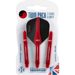 Harrows Twin Pack Supergrip Shafts Retina Feathers HSTNK000013683