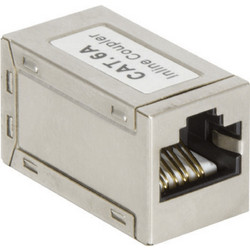 LogiLink Inline coupler 1:1 Cat.6A 10GE RJ45 STP Silver