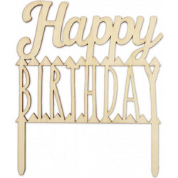 Scrap Cooking Διακοσμητικά τούρτας ''Happy Birthday''