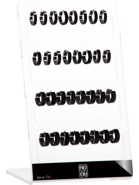 RO Accessories Σκουλαρίκι Κρίκος από Ατσάλι K215873 32τμχ