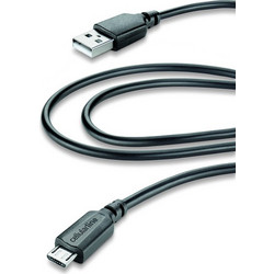 Cellular Line CELLULAR LINE 203947 USB Καλώδιο Συγχρονισμού και Φόρτισης microUSB (2m) Μαύρο
