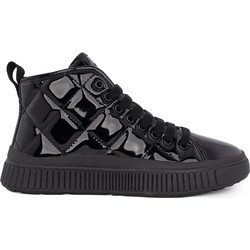 Geox Laquinny Παιδικά Sneakers Μποτάκια Μαύρα J56M3F000HHC9999