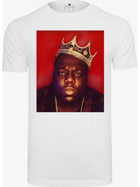 MERCHCODE Men Notorious Big Crown Tee - WHITE - MC393-00220