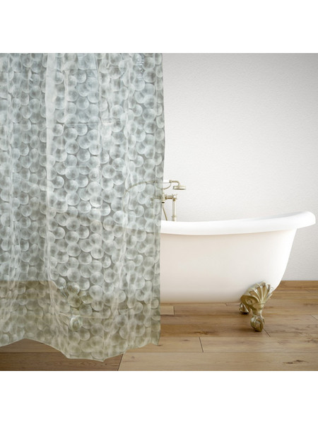 ΚΟΥΡΤΙΝΑ ΜΠΑΝΙΟΥ PVC CLEAR DOTS 180(Μ)X180(Υ)
