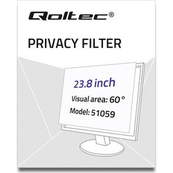 Qoltec 51059 display privacy filters 60.5 cm (23.8") QOC
