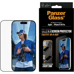 PanzerGlass Fastfit Tempered Glass (iPhone 17 / 16 Pro)