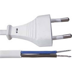 ΚΑΛΩΔΙΟ ΤΡΟΦΟΔΟΣΙΑΣ 2X0.75mm 2m ΔΙΠΟΛΙΚΟ ΛΕΥΚΟ YUN (ΣΕΤ ΜΕ 5)