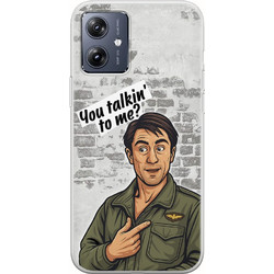 Θήκη Epic Quotes - You talkin' to me Motorola Moto G54 5G Flexible TPU (Διάφανη Σιλικόνη)