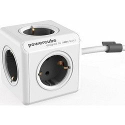 Allocacoc 1306GY/DEEXPC 1300/DEEXPC PowerCube 5 Θέσεων με Καλώδιο 1.5m Γκρι