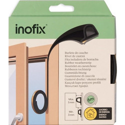 ΤΥΠΟΥ P ΑΕΡΟΣΤΟΠ ΛΑΣΤΙΧΟ ΠΟΡΤΑΣ INOFIX 2116 6000Χ350MM Μαύρο