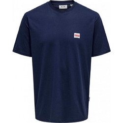 t-shirt ONLY&SONS Dawson Μπλε