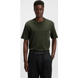 HUGO Interlock-Cotton T-Shirt With Zip Pocket 50542566-309