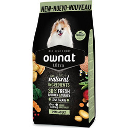 Ownat Ultra Mini Adult Low Grain with Chicken & Turkey 3kg