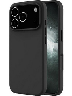 Θήκη Rubber Ενισχυμένης Σιλικόνης για iPhone 17 Pro Μαύρο