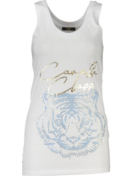 Cavalli Class Womens Tank Top White QXT62IJD060_CA81CE3-ANCO0005