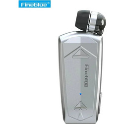 Fineblue F520 Ακουστικό Bluetooth In Ear Πέτου Silver