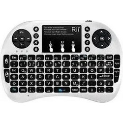 Riitek Rii Mini i8+ White Ασύρματο Πληκτρολόγιο με TouchPad