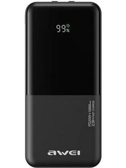 Awei P40K Power Bank 10000mAh Quick Charge 3.0 Black