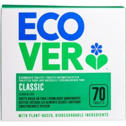 Ecover Κλασικές Ταμπλέτες Πλυντηρίου Πιάτων Lemon & Lime 70 tbs 18084
