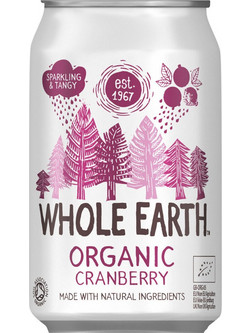 Whole Earth Βιολογικό Ανθρακούχο Ποτό Κράνμπερι Whole Earth Βιολογικό Ανθρακούχο Ποτό Κράνμπερι 330ml