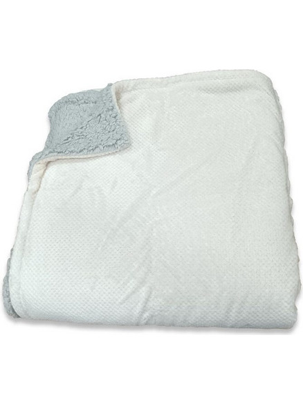 Κουβέρτα Υπέρδιπλη Fleece με Sherpa Γαρύφαλλο 220x240 - Εκρού