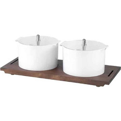 Garibaldi Organizer Μπουφέ Vario 2 X 2,5 Λίτρα Με Βάση Λακαρισμένη Οξιά SVS01-225