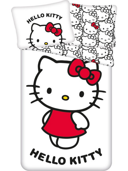 Hello Kitty White bedding cover 140x200cm, 70x90 cm