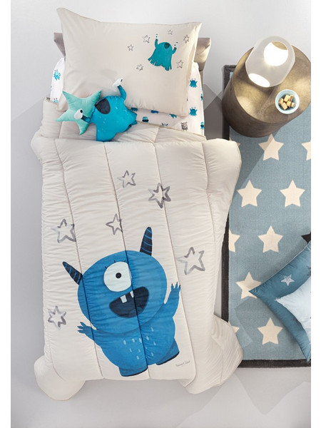 Κουβερλί Monsters Blue Suede - Saint Clair - 160X220 Μπεζ