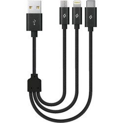 Ttec Alumicable Mini Trio 30cm Charge Cable (2dk31) (Ttec2dk31)