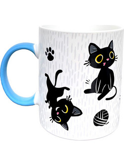 Pusheen Lucky the Black Cat Club mug