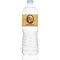 Ετικέτα Νερού Βάπτισης για μπουκάλι 0,5L Αυτοκόλλητη 20 x 4 εκατοστά με Χιονάτη