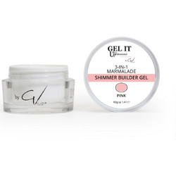 Gel.It.Up Pink Shimmer Marmalade Builder Gel 40gr