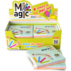 Stick'n Notes Αυτοκόλλητα Χαρτάκια Σημειώσεων Ριγέ mix χρώματα 76x127mm 100 φύλλων 21578
