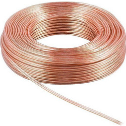 POWERTECH καλώδιο ήχου 2x 0.50mm CAB-SP012, CCA, 10m, διάφανο