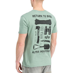 ALPHA INDUSTRIES Return To Base T-Shirt - Frost Green