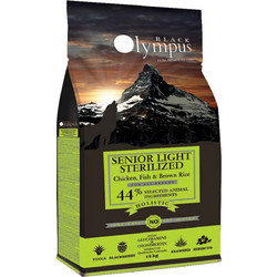 Ambrosia Black Olympus Senior Light & Sterilised with Turkey, Salmon & Brown Rice 2kg