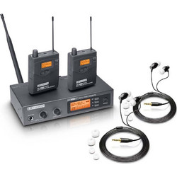 LD Systems MEI 1000 G2 BUNDLE Wireless In-Ear Monitoring System with 2 x Belt Pack and 2 x In-Ear Headset - LD SYSTEMS