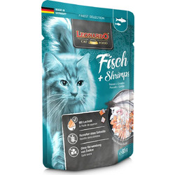 Leonardo Adult Grain Free with Fish & Shrimps in Gravy 85gr