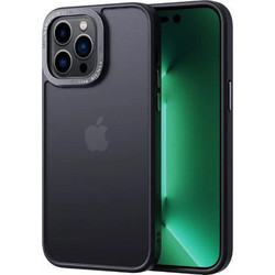 COMMA JOY ELEGANT METAL FRAME ANTI-SHOCK CASE IPHONE 14 PLUS - BLACK