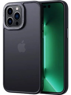 COMMA JOY ELEGANT METAL FRAME ANTI-SHOCK CASE IPHONE 14 PLUS - BLACK