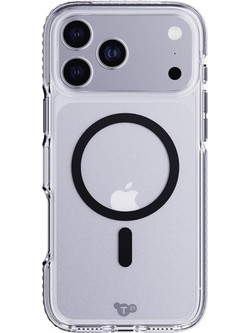 TECH21 IPHONE 17 PRO MAX CASE (T21-11335) EVOCRYSTAL W/MAGSAFE-CLEAR/BLACK