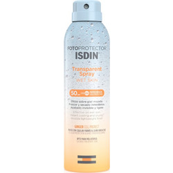 Isdin Transparent Wet Skin Αντηλιακό Spray Σώματος SPF50 250ml