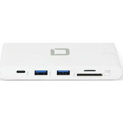 Dicota USB-C Docking Station με HDMI 4K PD Ethernet Λευκό (D31729)